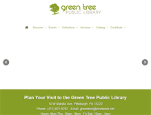 Tablet Screenshot of greentreelibrary.org